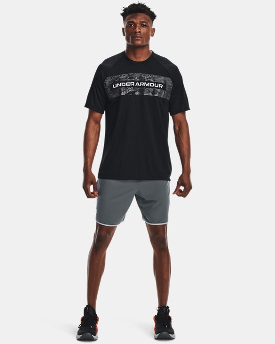 Men's UA Tech™ 2.0 Boxed Camo Short Sleeve, Black, pdpMainDesktop image number 2